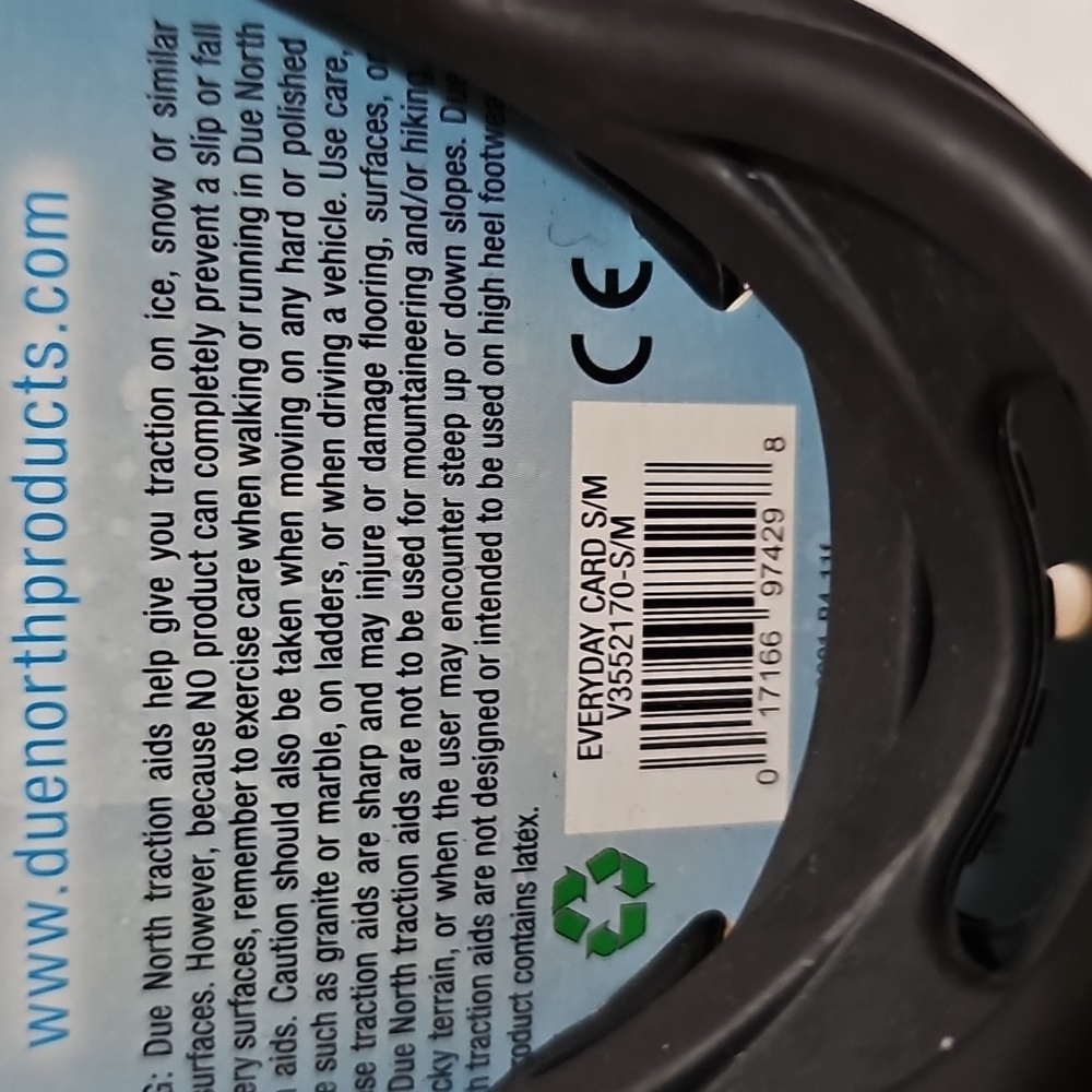 DueNorth Everyday Traction Aids Ice and Snow Size Small/Medium New - Picture 13 of 13